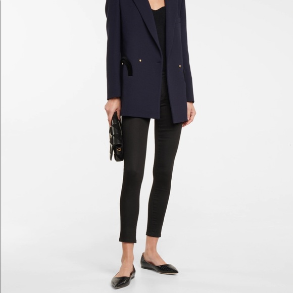 Ag Adriano Goldschmied The Legging Ankle Super Skinny Black Denim Jeans (24R) - Picture 1 of 15